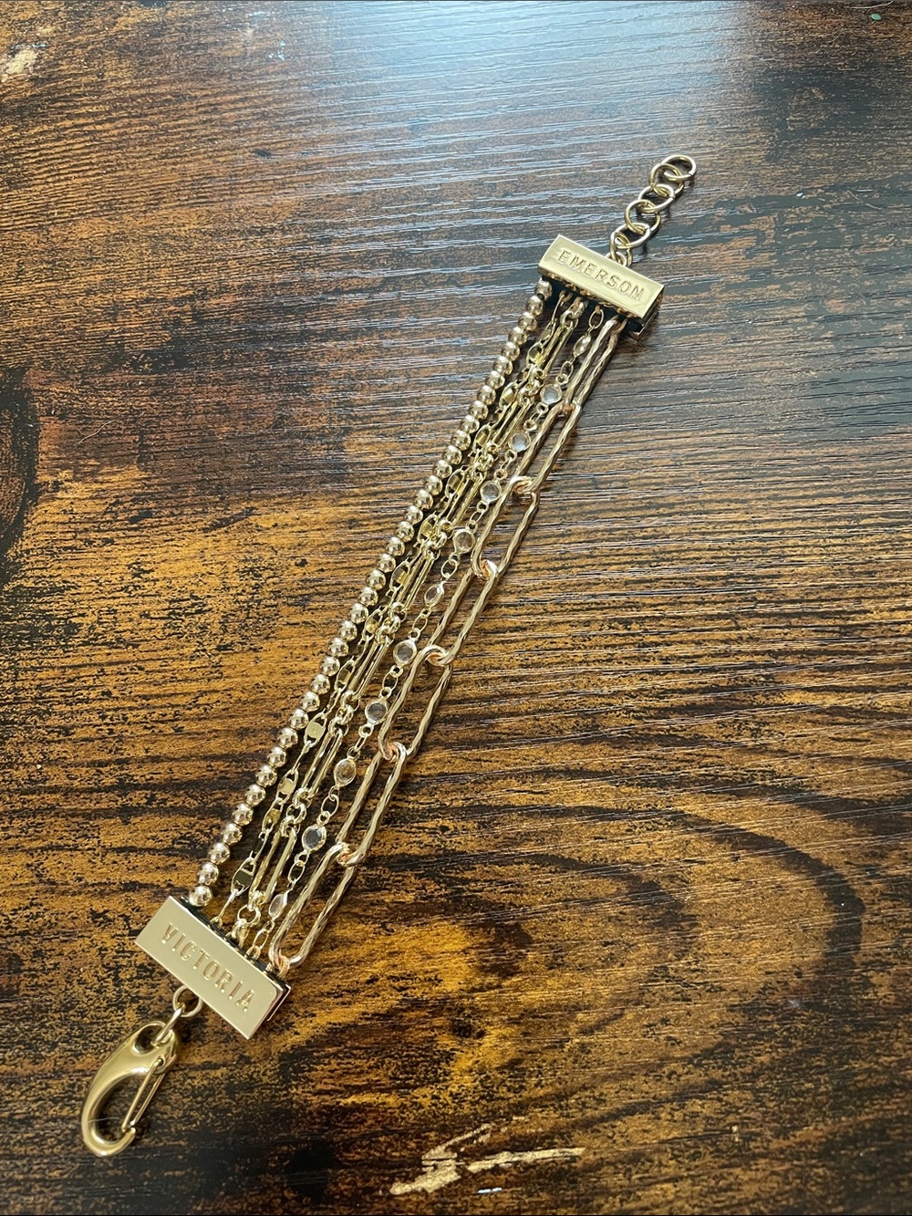 Victoria Emerson Multi-Strand Gold Bracelet